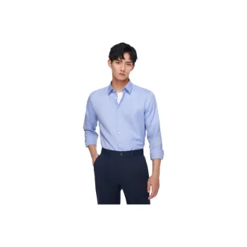 GOLDLION Shirts Men Sky Blue