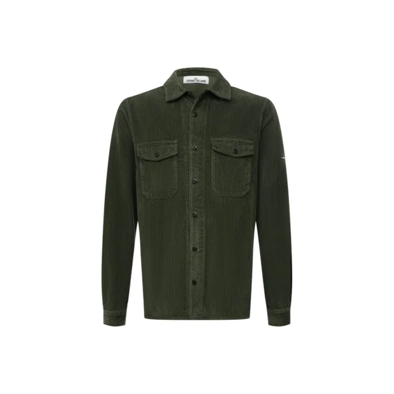 STONE ISLAND Shirt Men's Army Green-0