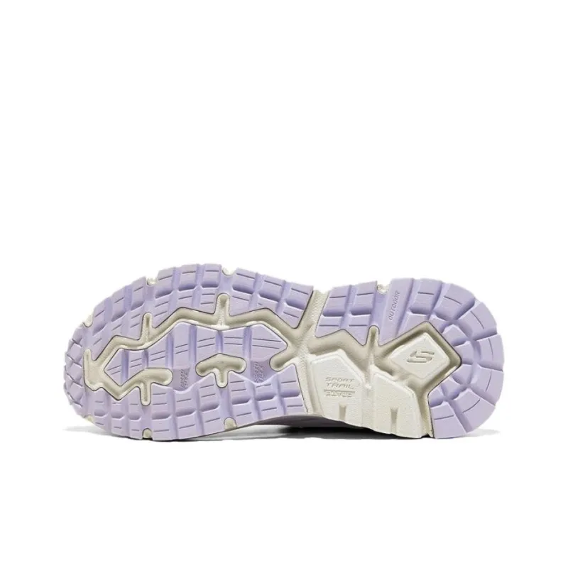 Skechers Cushioning Wear Resistant Low Top Hiking Shoes Women's Light Purple-4