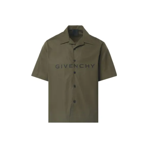 GIVENCHY SS24 Shirt Men's Olive Green