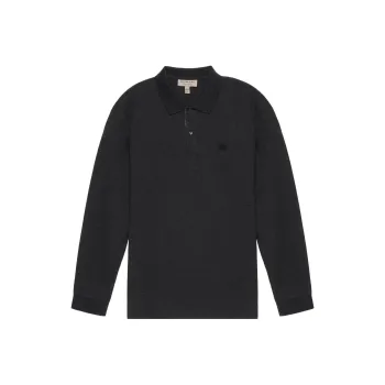 Burberry Polo Shirt Men's Dark Gray