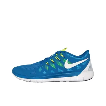 Nike Free 5.0 Anti Slip Wear Resistant Low Top Casual Running Shoes Unisex Blue
