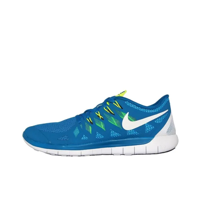 Nike Free 5.0 Anti Slip Wear Resistant Low Top Casual Running Shoes Unisex Blue-0
