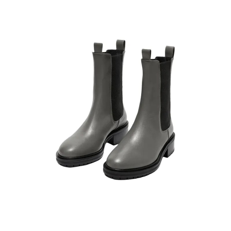 Aeyde Jack Short Chelsea Boots 4.5cm Women's Gray-2