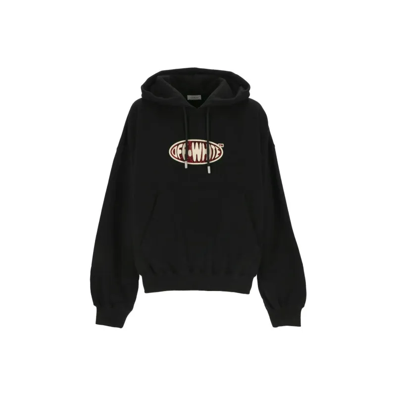 OFF-WHITE Crystal-embellished Logo Hoodie-0