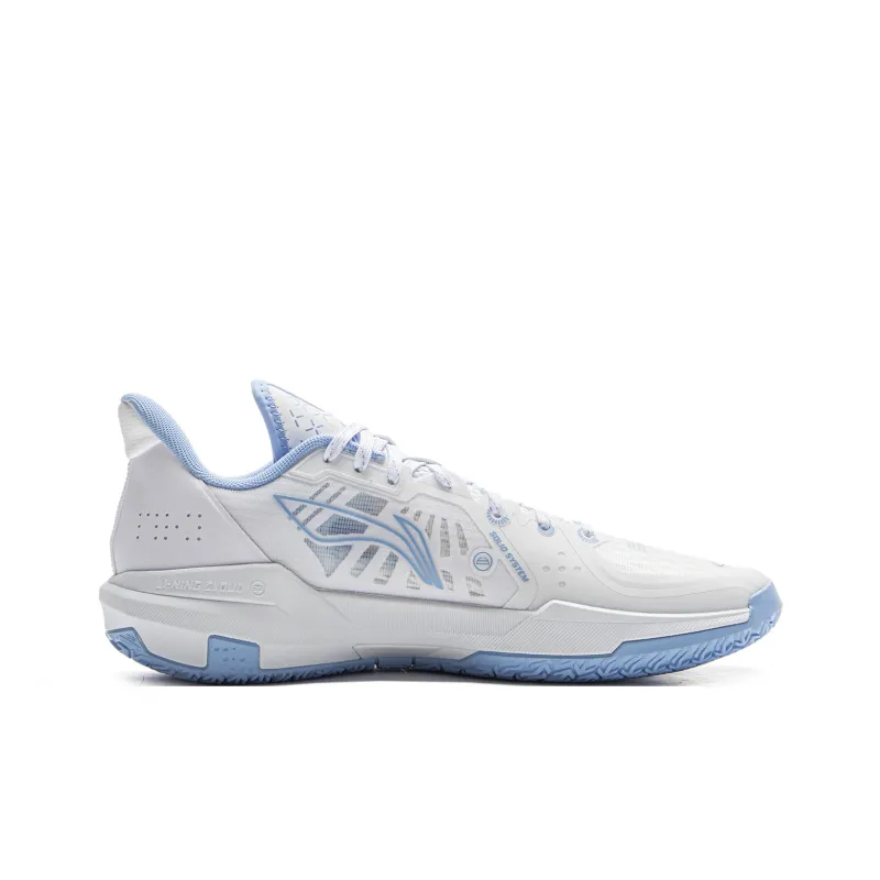 LINING Light Speed 3 Basketball Shoes Men Low Top White Blue-1