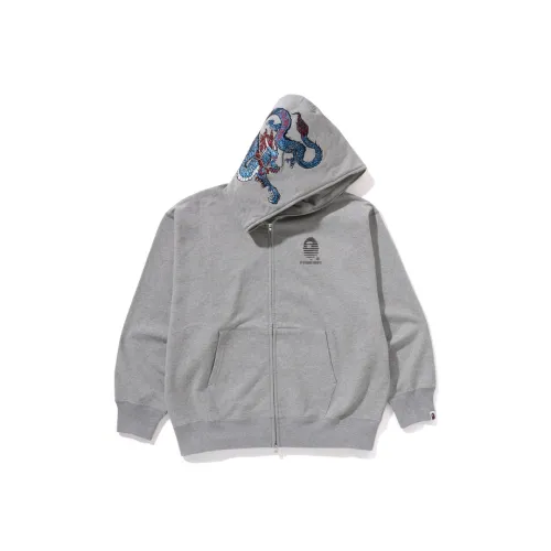 A BATHING APE Tiger And Dragon Relaxed Fit Full Zip Hoodie