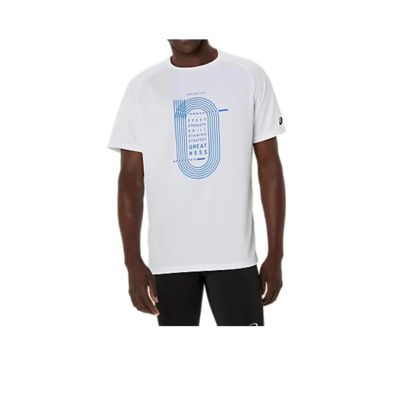 Asics SHORT SLEEVE TOP T Shirt Men's Bright White-0