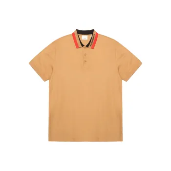 Burberry Logo Detail Cotton Piqué Polo Shirt