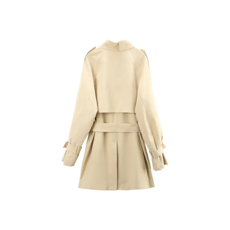 A Paradise For Awakening Trench Coat Women's Camel-1