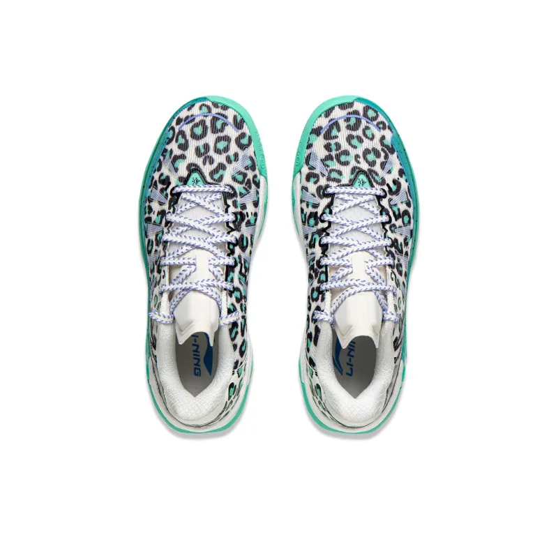 LINING Jie Ao 2 Basketball Shoes Men Low Top White Black Green-3