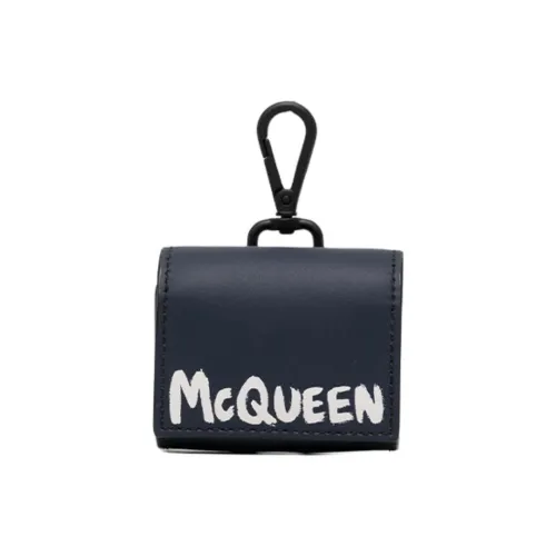 Alexander McQueen Leather AirPod Pro Protective Case Earphone Case Men's Blue