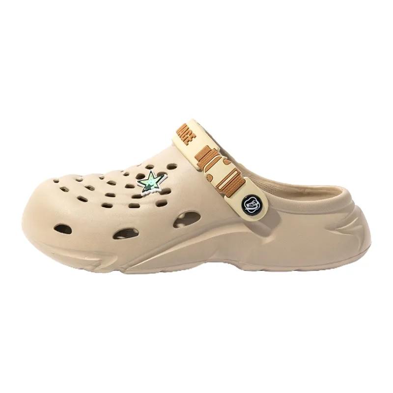 Le Drag Slippers Black/Khaki/Gray-6