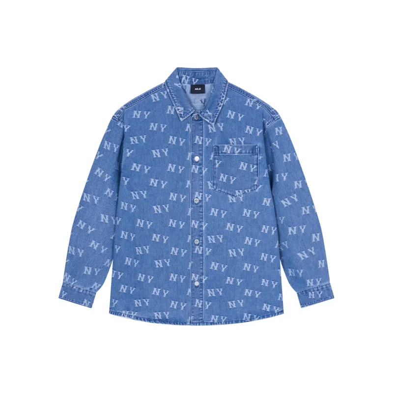 MLB New York Yankees SS24 Shirt Unisex Light Blue-0