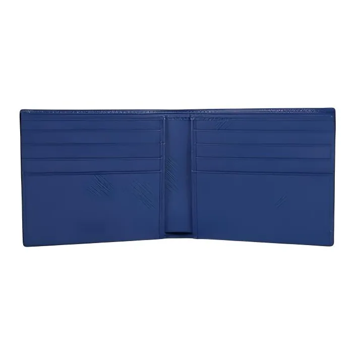 PRADA Cow Leather Card Holder, Wallet Trumpets Men's Blue-4