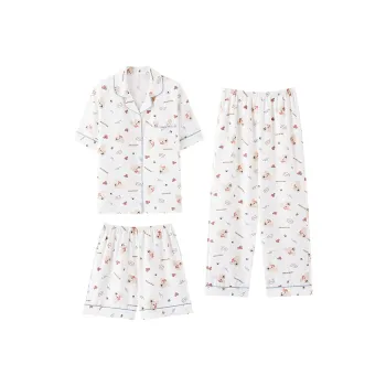 WANANNI Pajama Set Women's White