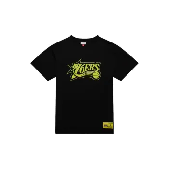 Mitchell & Ness x NBA Philadelphia 76ers T Shirt Men's Black