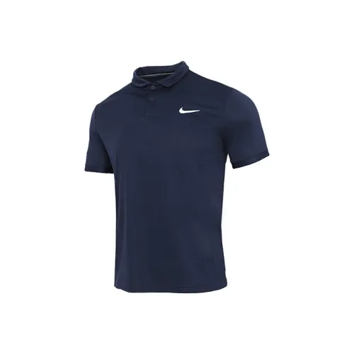 Nike Polo Shirts Men Navy Blue