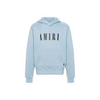 AMIRI Logo Print Cotton Jersey Hoodie