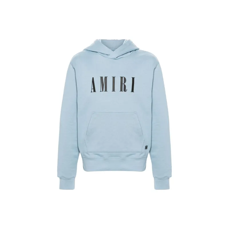 AMIRI Logo Print Cotton Jersey Hoodie-0
