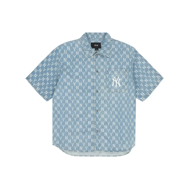 MLB New York Yankees Shirt Unisex Light Blue-0