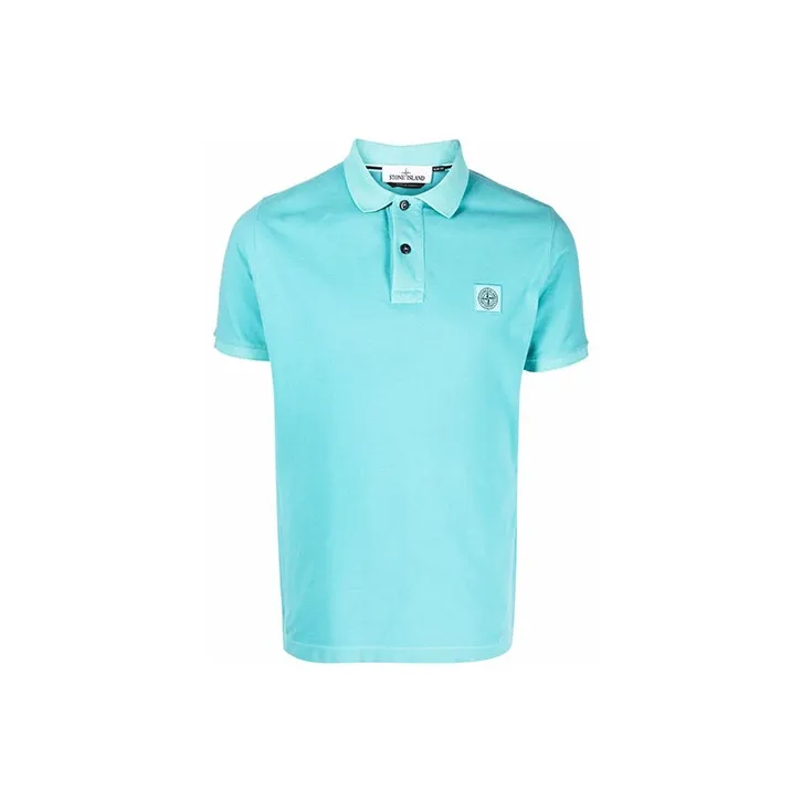 STONE ISLAND Polo Shirts Men Light Blue-0