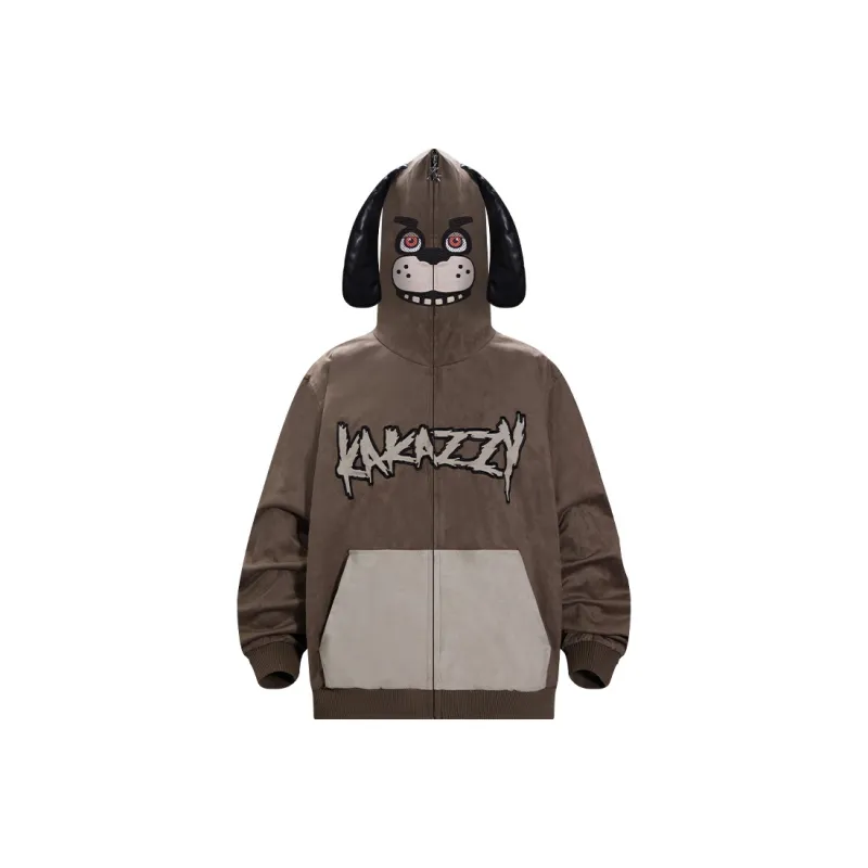 KAKAZZY Sweatshirts Unisex Brown-0