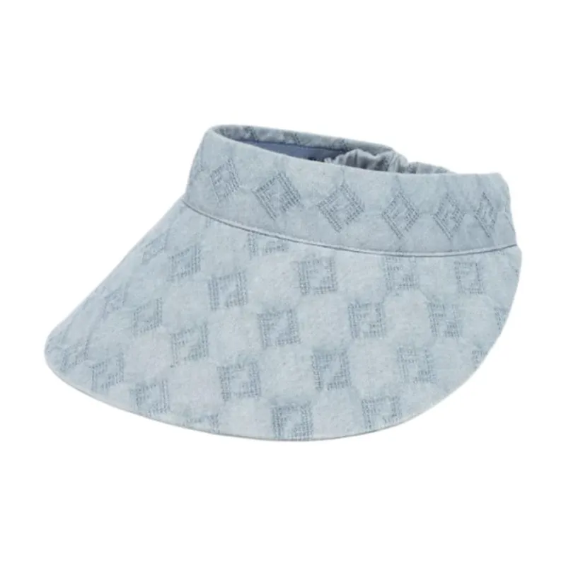 FENDI Cotton, Polyester Sun Protection Hats Women's Blue-0