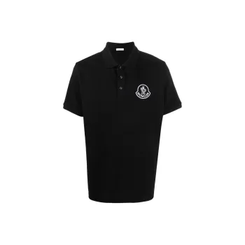 Moncler SS22 Polo Shirt Men's Black