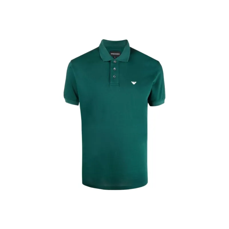 EMPORIO ARMANI SS22 Polo Shirt Men's Green-0