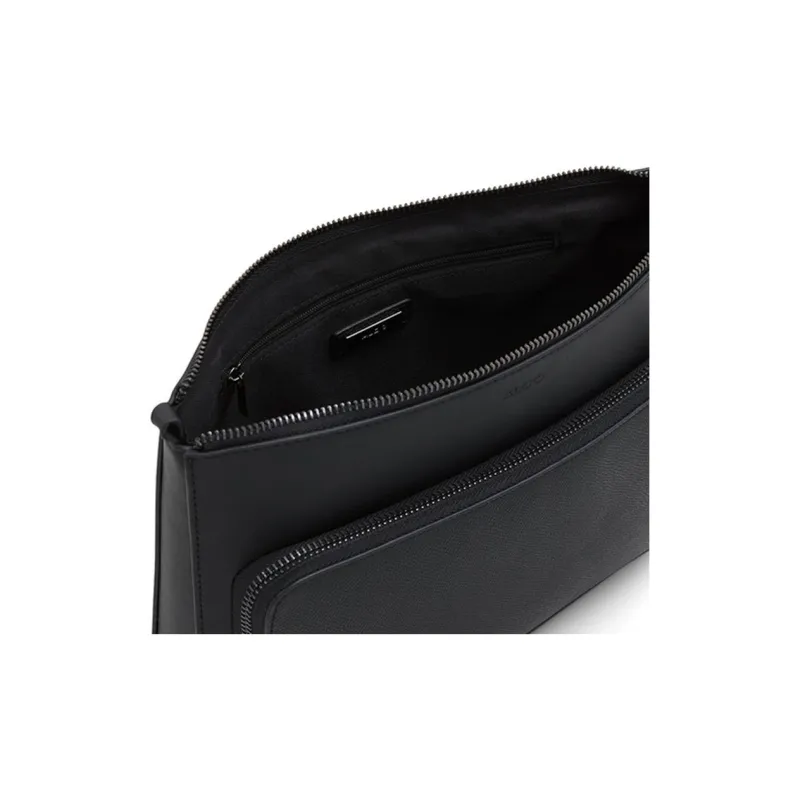 ALDO Artificial Leather Clutch Medium Size Men's Black-4
