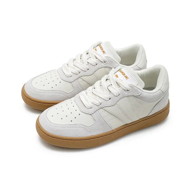 Ancient Finches Low Top Skateboard Shoes Unisex White/Gray-1