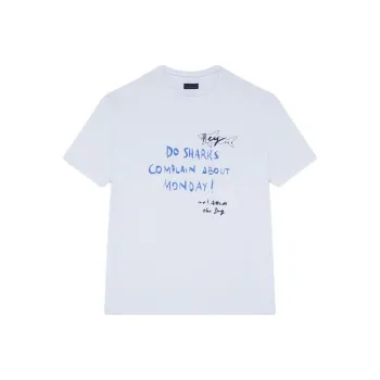Paul & Shark Slogan print T shirt