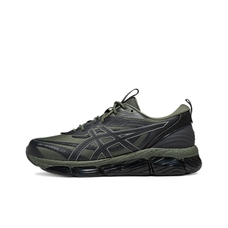 Asics Gel Quantum 360 8 Abrasion Resistant Coverage Low Top Running Shoes Unisex Gray Green-0
