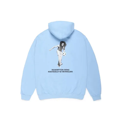 WACKO MARIA Bob Marley Co-branded Edition Sweatshirts Unisex Blue
