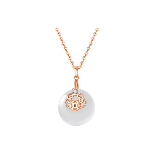 Emerald Chalcedony Necklaces Women's
