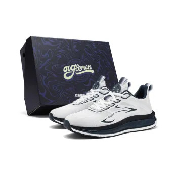 OUGLEMEN Slip Resistant, Abrasion Resistant, Lightweight Low Top Casual Shoes Unisex Box