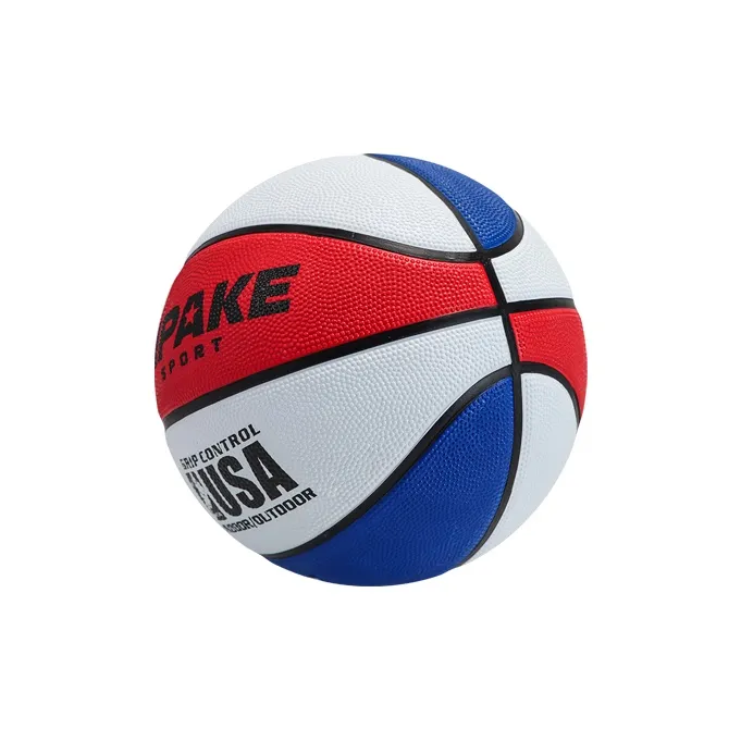 SIPAKESPORT Rubber Basketball Red Blue White Size 45 Match Kids'-2