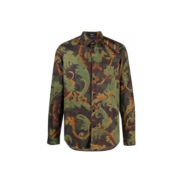 VERSACE Shirts Men Green-0
