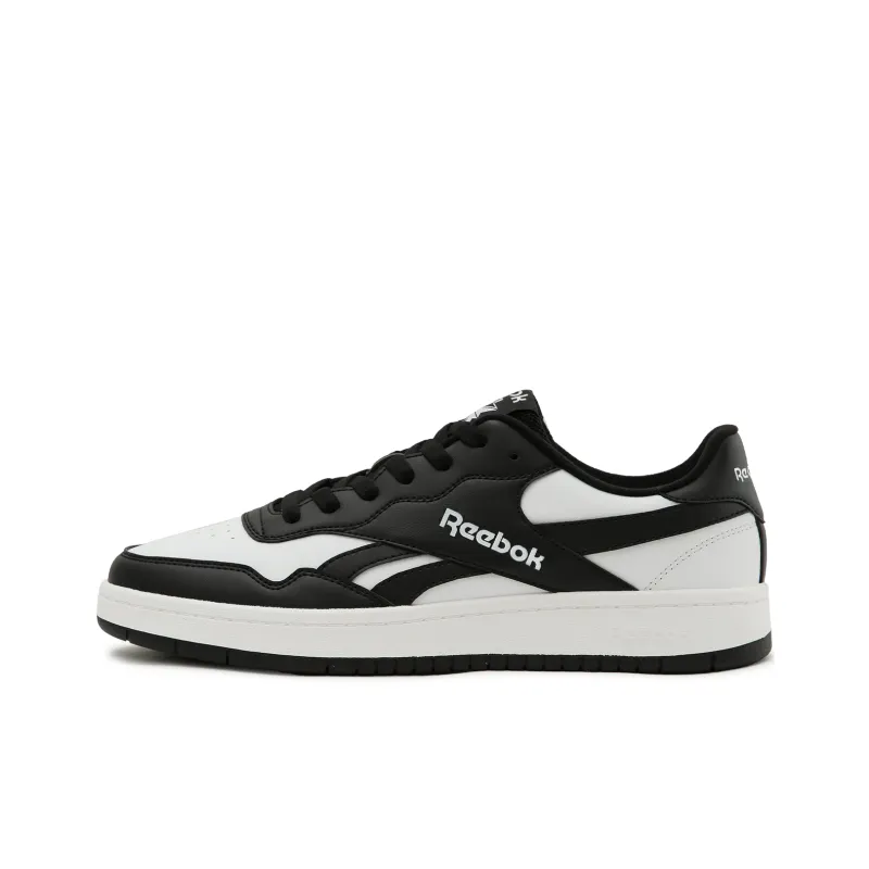 Reebok BB 1000 Anti Slip Wear Resistant Low Top Basketball Shoes Unisex Black White-0
