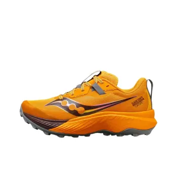 Saucony ENDORPHIN EDGE Anti Slip Wear Resistant Low Top Trail Running Shoes Women's Yellow