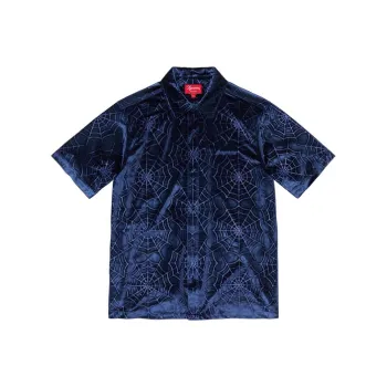 Supreme Spider Web Velvet S/S Shirt