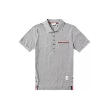 THOM BROWNE Rwb Pocket Trim Polo Shirt