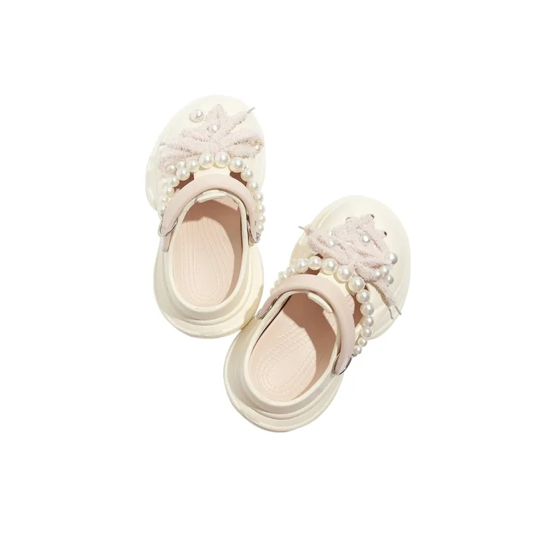 RUN MANNER Clogs Women's Beige Pink-4