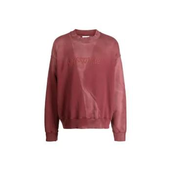 OFF WHITE Sweatshirt Regular Fit Men's Red