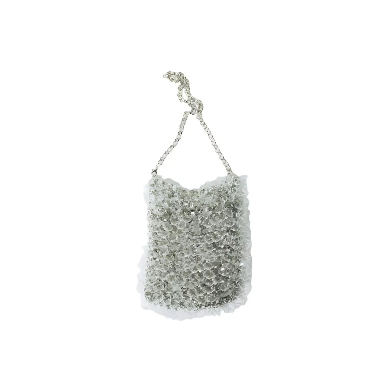 ZARA Iron Cell Phone Pouch Handbag Mini Women's Transparent-4
