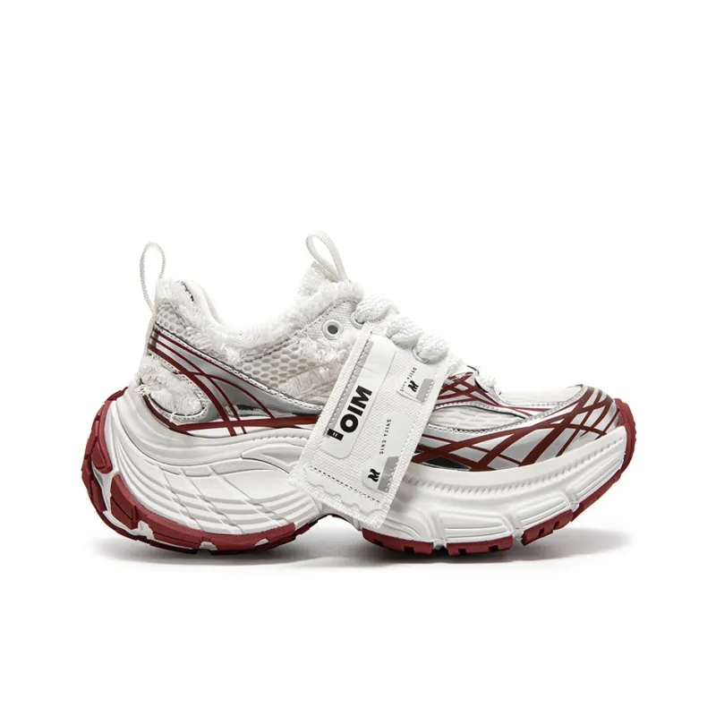 MIO Chunky Sneakers Unisex Low Top White-25