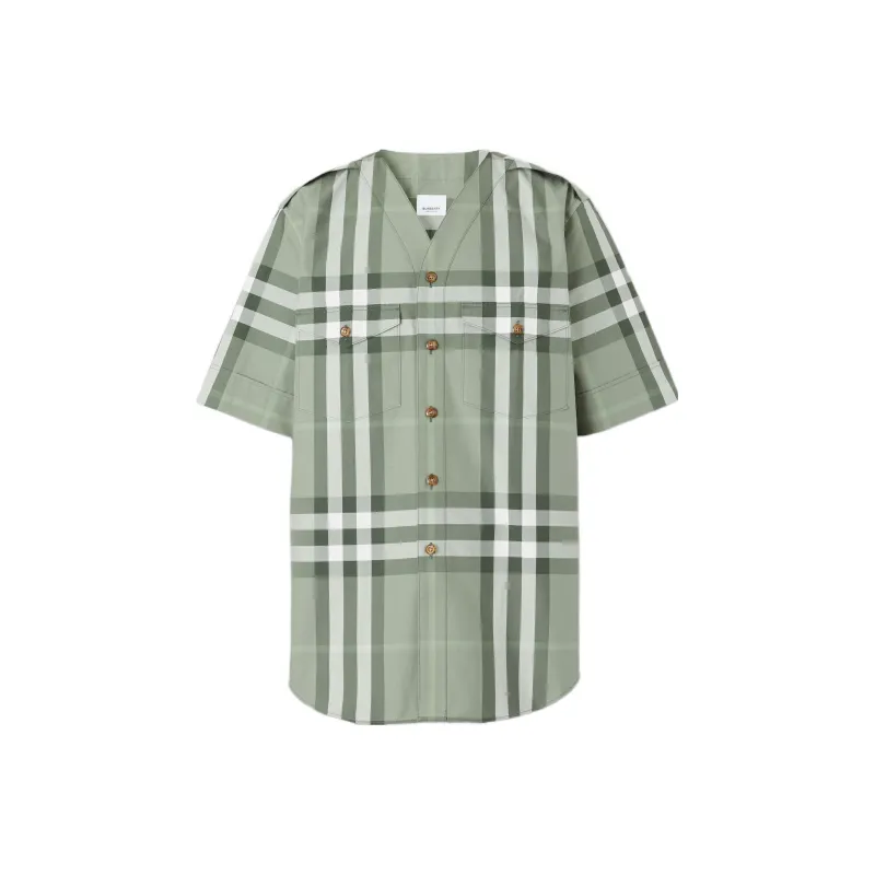 Burberry SS22 Shirt Men's Gray Green-0