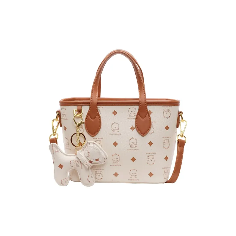 Bueno PU Basket Bag, Crossbody Bag, One Shoulder Handbag Women's Pink/Brown/Black/White & Brown/White & Black-11