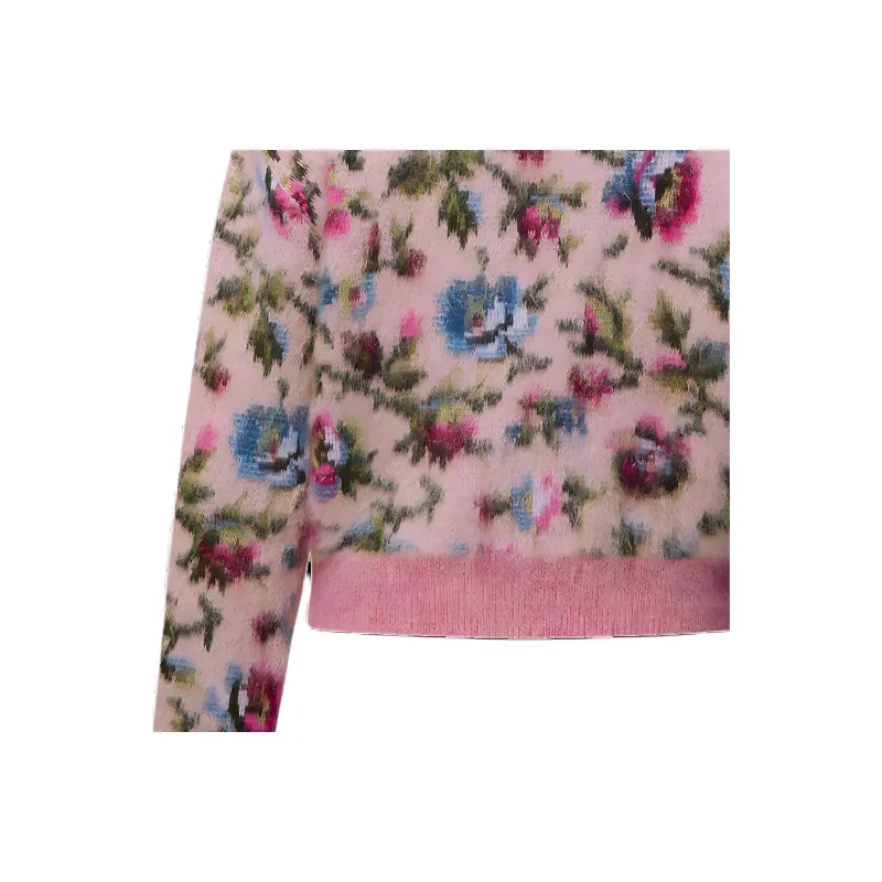 LOUIS VUITTON Winter Bloom Mohair Pullover-5